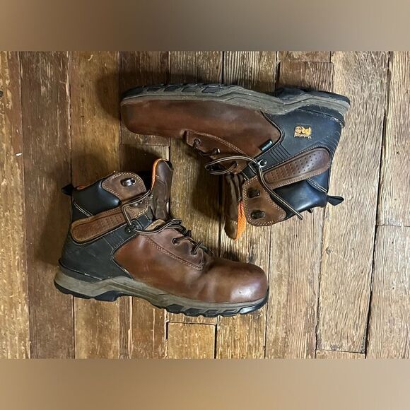 Men’s Timberland Pro Series Work Boots Brn 13W - Picture 11 of 15